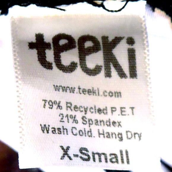 Teeki Stacked Marble Chevron Print Leggings, size X-Small - Picture 3 of 6